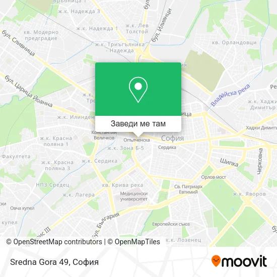 Sredna Gora 49 карта