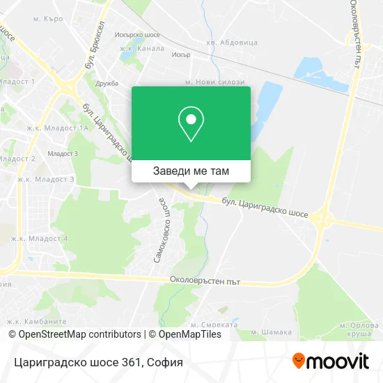 Цариградско шосе 361 карта