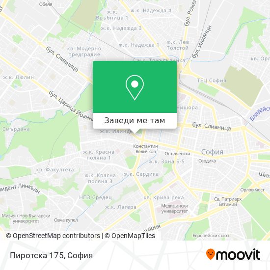Пиротска 175 карта