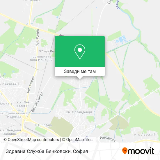 Здравна Служба Бенковски карта