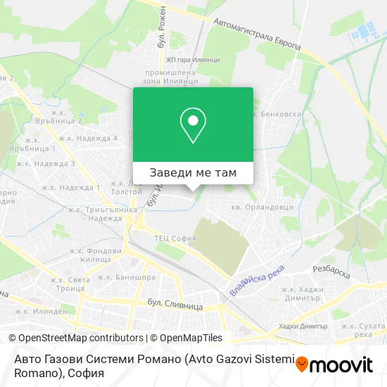 Авто Газови Системи Романо (Avto Gazovi Sistemi Romano) карта