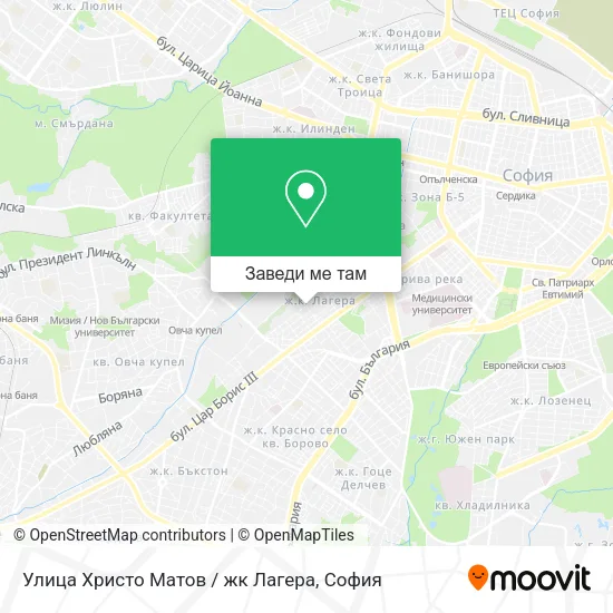 Улица Христо Матов / жк Лагера карта