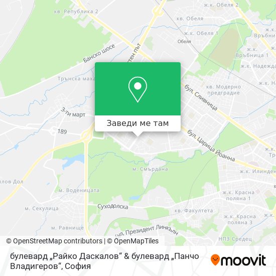 булевард „Райко Даскалов“ & булевард „Панчо Владигеров“ карта