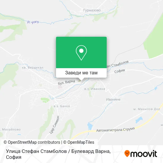 Улица Стефан Стамболов / Булевард Варна карта
