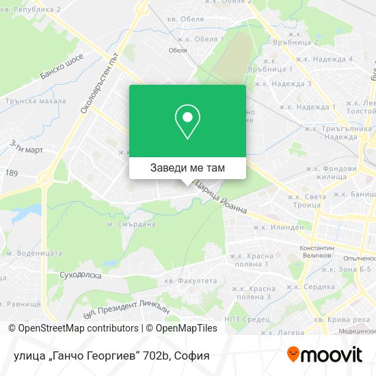 улица „Ганчо Георгиев“ 702b карта