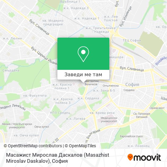 Масажист Мирослав Даскалов (Masazhist Miroslav Daskalov) карта