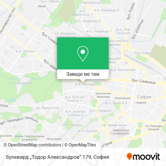 булевард „Тодор Александров“ 179 карта