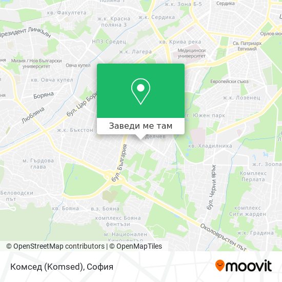 Комсед (Komsed) карта