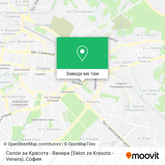 Салон за Красота - Венера (Salon za Krasota - Venera) карта