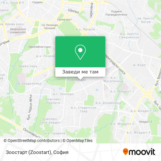 Зоостарт (Zoostart) карта