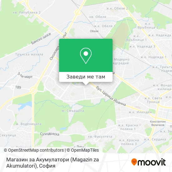 Магазин за Акумулатори (Magazin za Akumulatori) карта