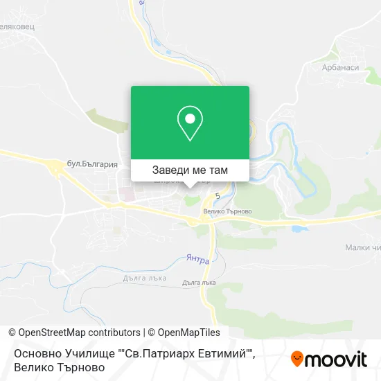 Основно Училище ""Св.Патриарх Евтимий"" карта