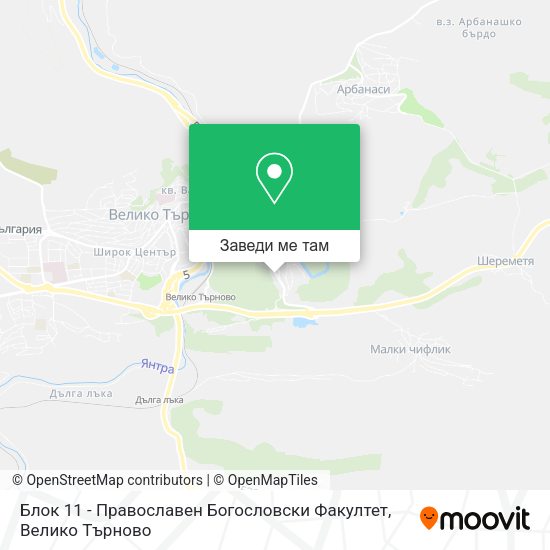 Блок 11 - Православен Богословски Факултет карта