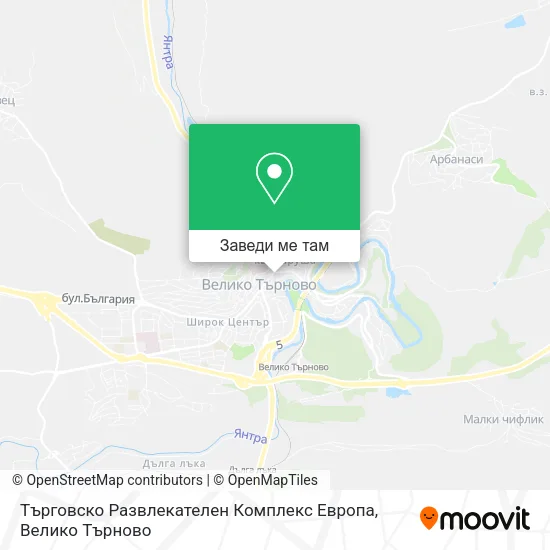 Търговско Развлекателен Комплекс Европа карта