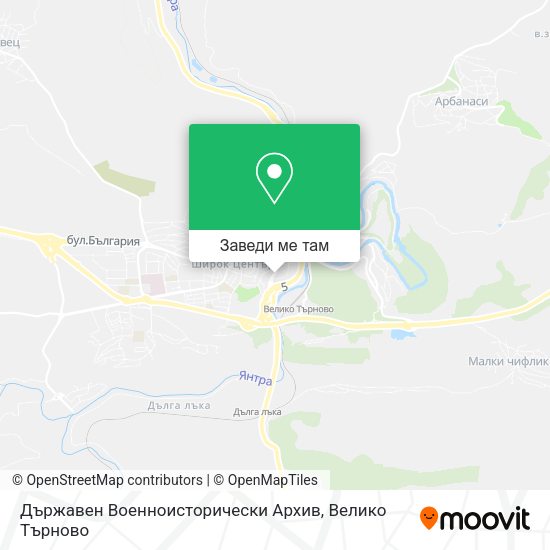 Държавен Военноисторически Архив карта