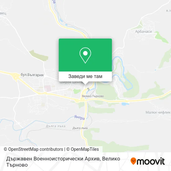 Държавен Военноисторически Архив карта