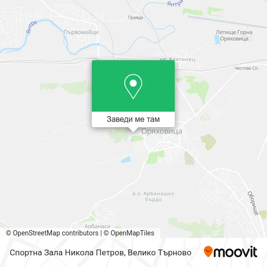Спортна Зала Никола Петров карта