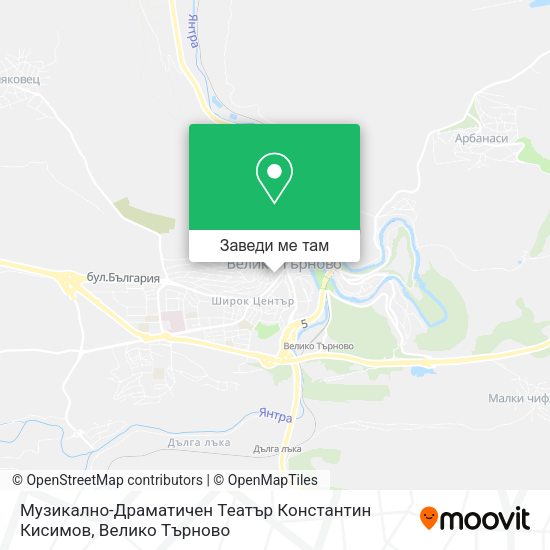 Музикално-Драматичен Театър Константин Кисимов карта