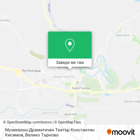 Музикално-Драматичен Театър Константин Кисимов карта