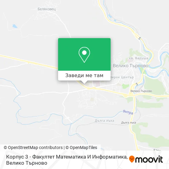 Корпус 3 - Факултет Математика И Информатика карта