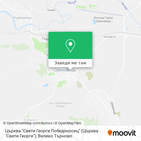 Църква "Свети Георги Победоносец" карта