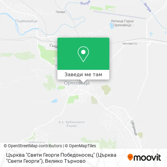 Църква "Свети Георги Победоносец" карта