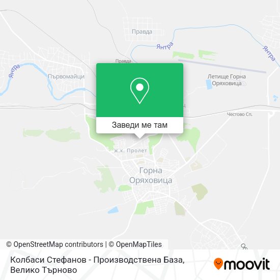 Колбаси Стефанов - Производствена База карта