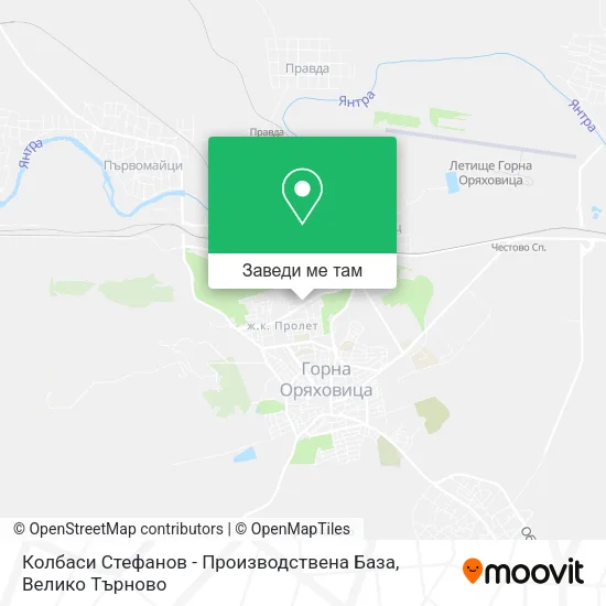 Колбаси Стефанов - Производствена База карта