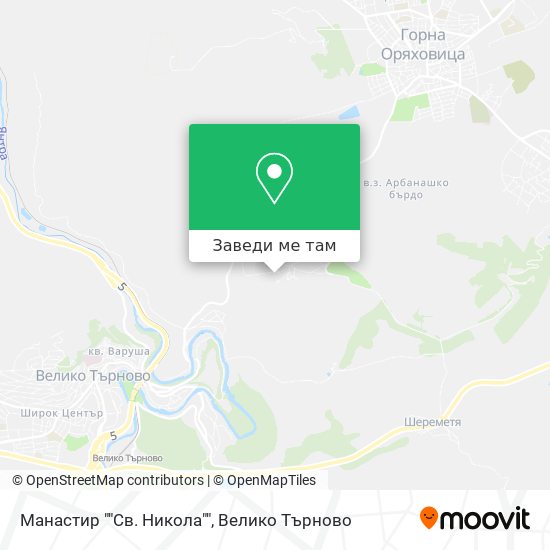Манастир ""Св. Никола"" карта