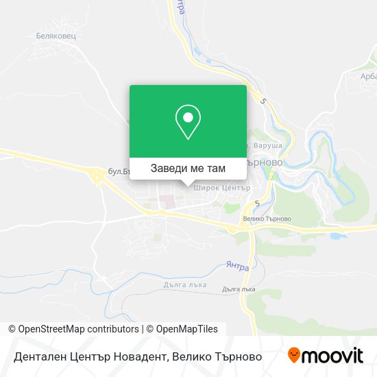 Дентален Център Новадент карта