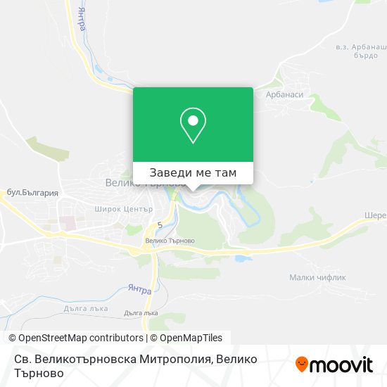 Св. Великотърновска Митрополия карта
