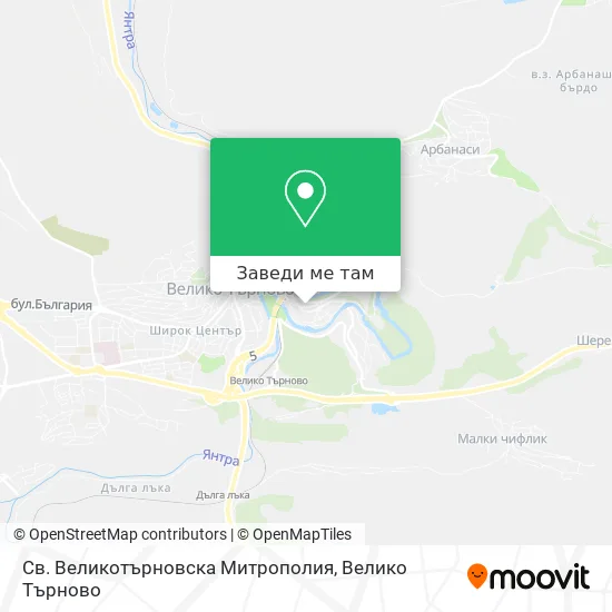 Св. Великотърновска Митрополия карта