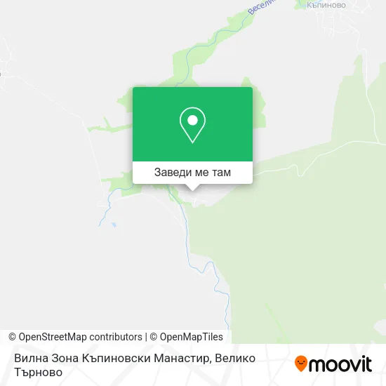 Вилна Зона Къпиновски Манастир карта