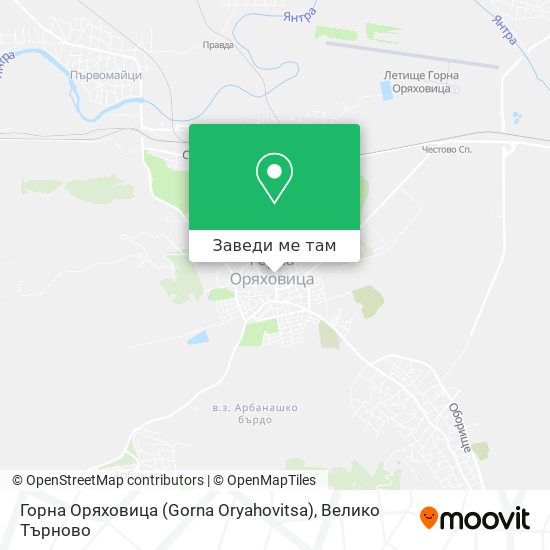 Горна Оряховица (Gorna Oryahovitsa) карта