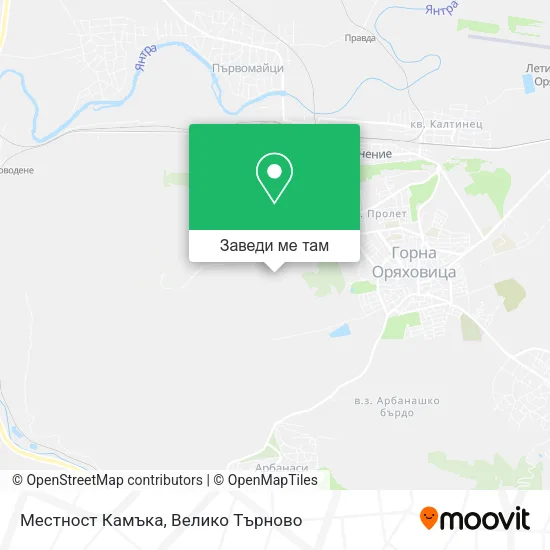 Местност Камъка карта