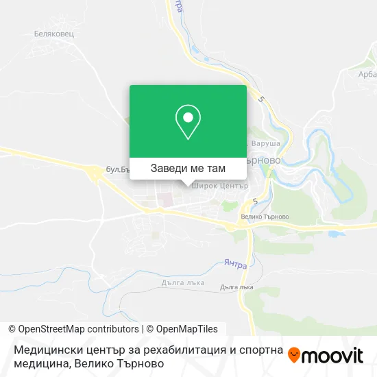 Медицински център за рехабилитация и спортна медицина карта