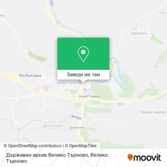 Държавен архив Велико Търново карта