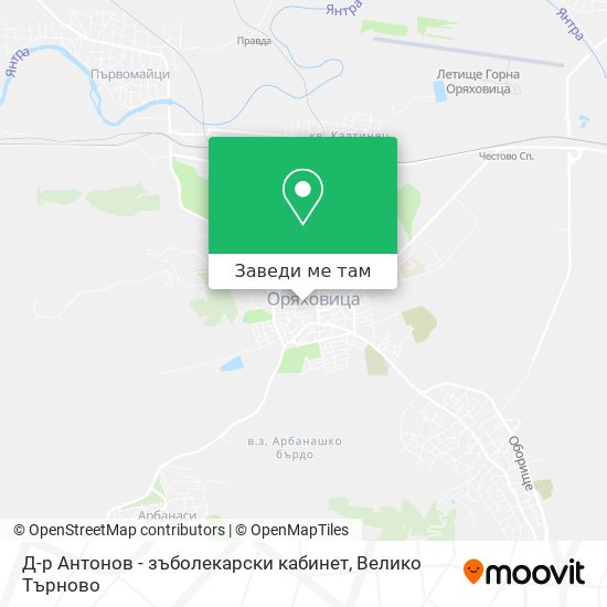 Д-р Антонов - зъболекарски кабинет карта