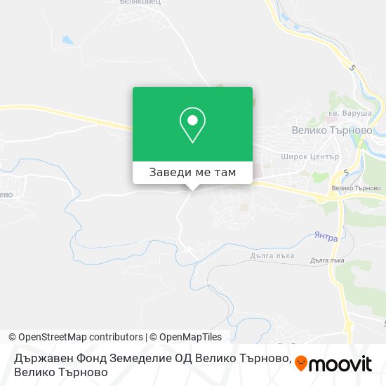 Държавен Фонд Земеделие ОД Велико Търново карта