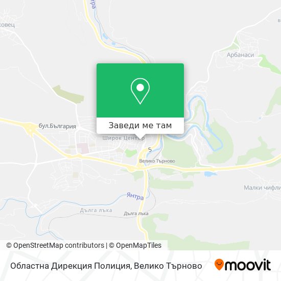 Областна Дирекция Полиция карта