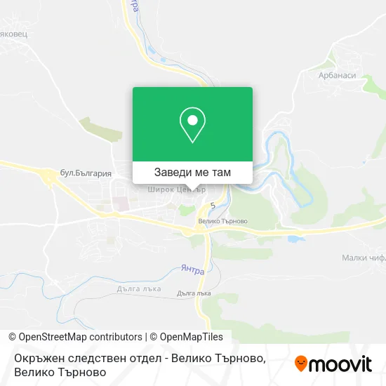 Окръжен следствен отдел - Велико Търново карта