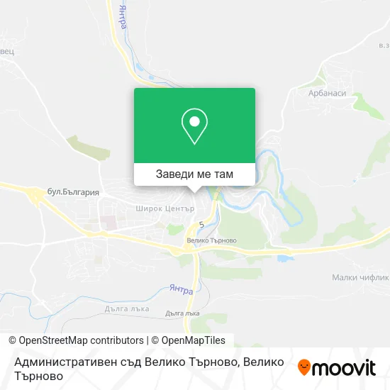 Административен съд Велико Търново карта
