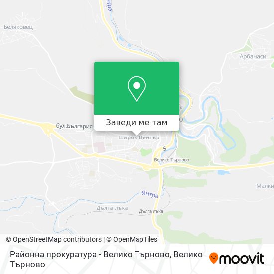 Районна прокуратура - Велико Търново карта