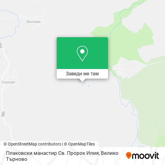 Плаковски манастир Св. Пророк Илия карта