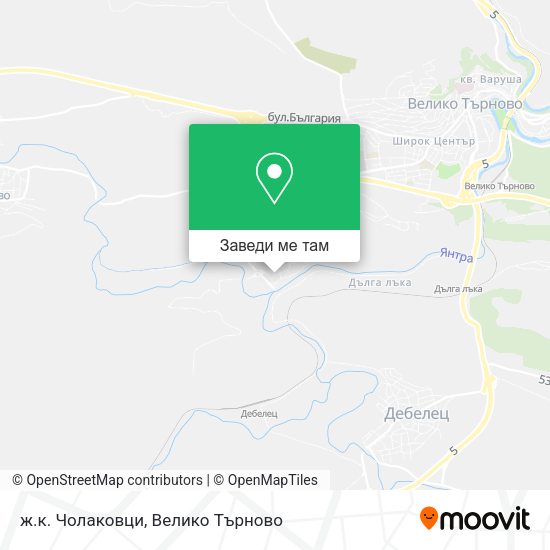 ж.к. Чолаковци карта