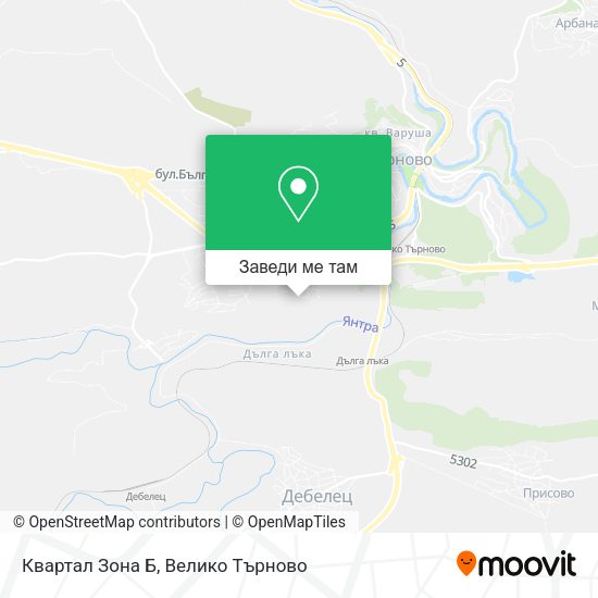 Квартал  Зона Б карта