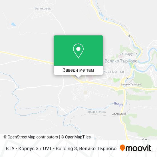 ВТУ - Корпус 3 / UVT - Building 3 карта