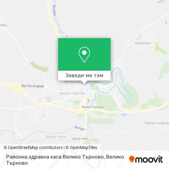Районна здравна каса Велико Търново карта