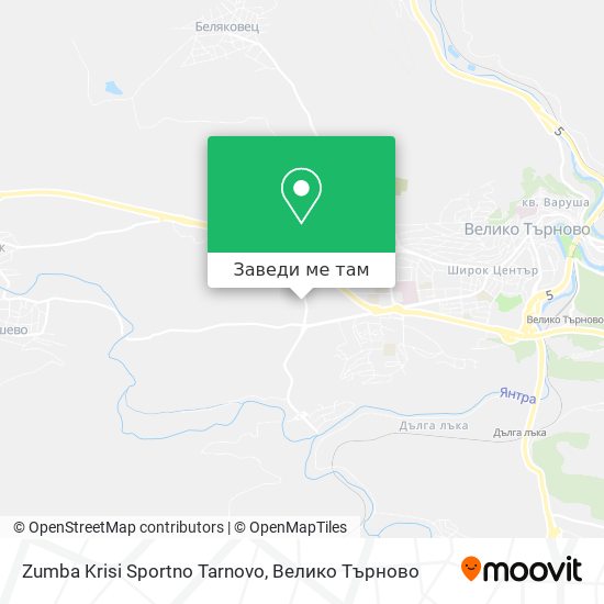 Zumba Krisi Sportno Tarnovo карта