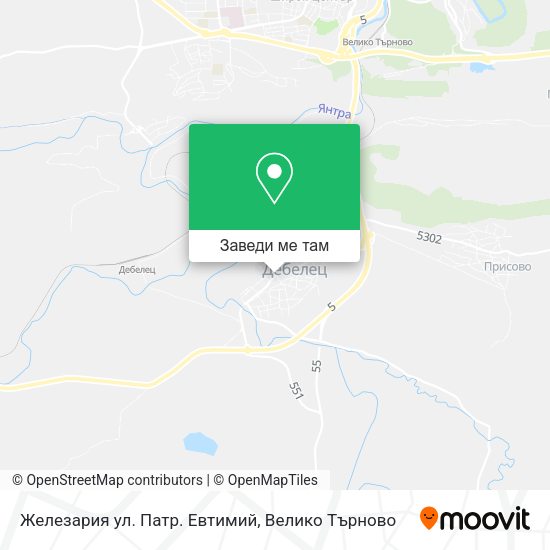 Железария ул. Патр. Евтимий карта